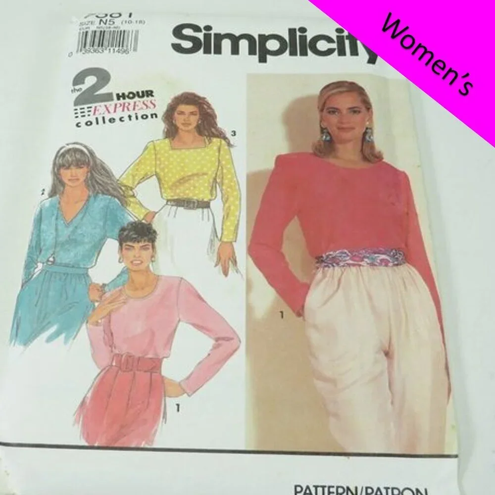 Simplicitiy 7381 Sewing Pattern EASY Shirt UNCUT 10-18
